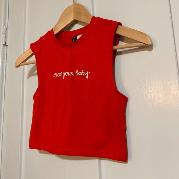 Forever 21 Women’s “Not Your Baby” Crop Top - Picture 2 of 3